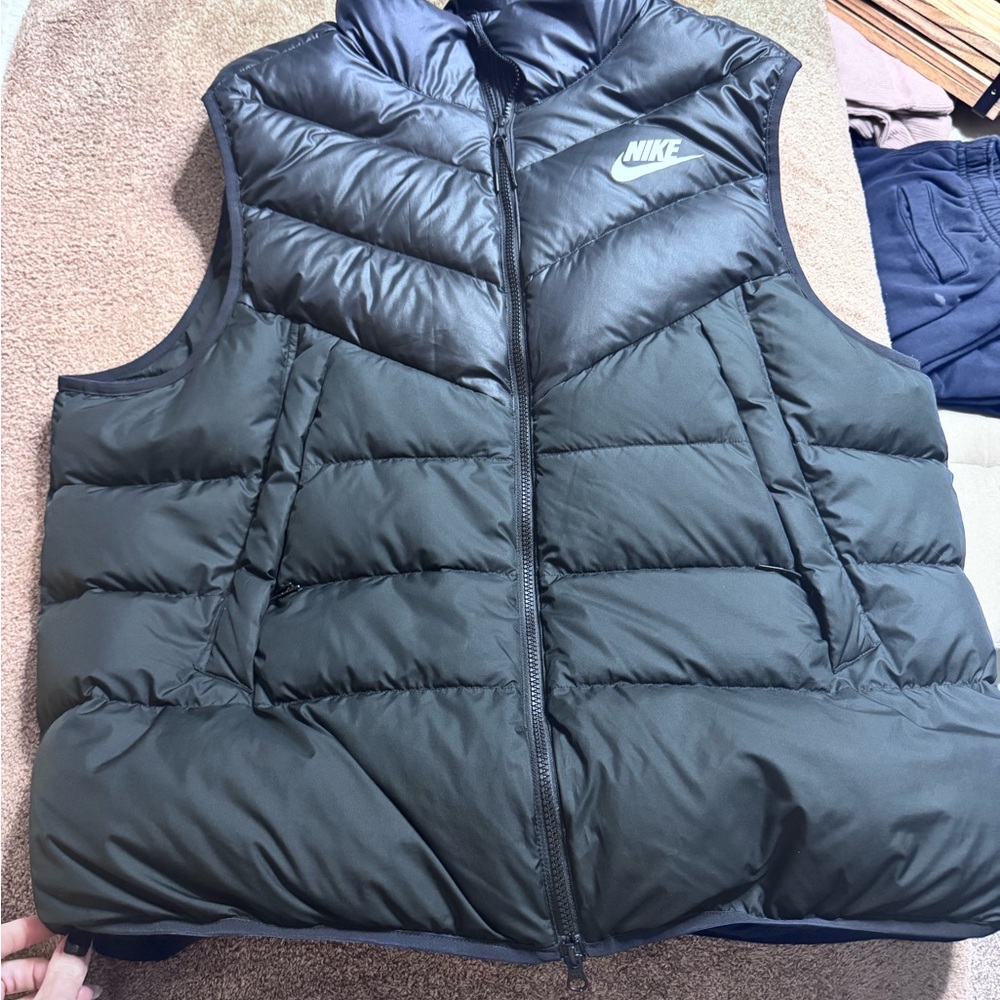Nike Black Quilted Vest